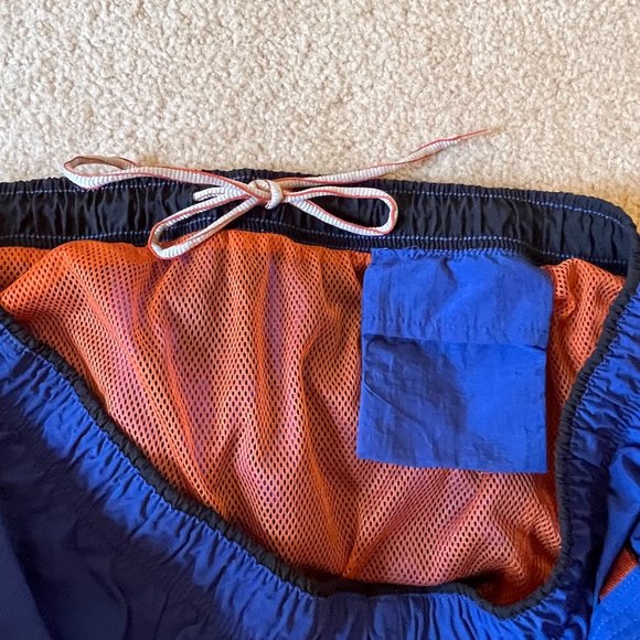 EUC 2X Men's Perry Ellis America Blue Athletic Swim Shorts - Picture 6 of 10